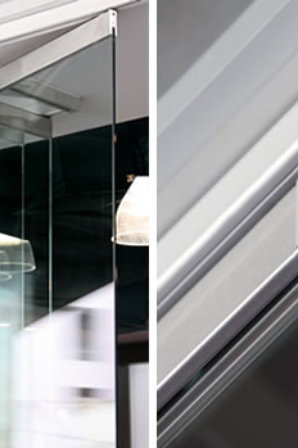 Frameless Stacking Doors